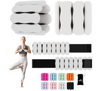 Wrist Ankle Weights for Women Men Kids, Leg Arm Wrist Weights Bangles 0.5kg*2 Wearable Weights Pilates Weighted Bracelet for Strength Training Walking Swimming Yoga Physical Therapy Black