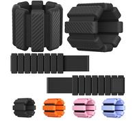 Wrist & Ankle Weights for Women, Wearable Strong Arm & Leg Weights Set of 2(1Lbs Each), Adjustable Ankle Weights for Walking, Yoga, Dance, Barre,Gym,Exercise,Pilates,Walking Running (Matte Black)