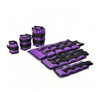 Wrist & Ankle Weights Set - Pair Adjustable Weighted Straps for Fitness, Walking, Running & Strength Training | Soft Comfortable Design for Men & Women (Purple, 1kg Pair)