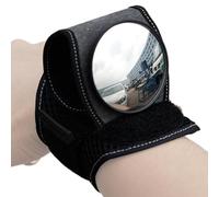 Wrist Band Rear View Glass | Safe Rearview Convex Glass | 360° Adjustable Cycling Backeye With Waist Band