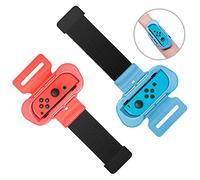 Wrist Bands Compatible with Just Dance 2025 2024 2023 2022 and for Zumba Burn It Up Compatible with Nintendo Switch for Joy-cons & Switch OLED, Adjustable Elastic Strap for Switch Controller 2 Pack