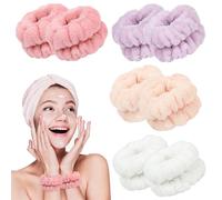 Wrist Bands for Face Washing 8Pcs Microfibre Skincare Wristbands Wrist Wash