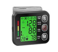 Wrist Blood Pressure Monitor - Digital BP Machine with Irregular Heartbeat Detection, Large LCD Display, Backlit Screen, Intelligent Voice Guidance, Dual Users Mode, 2x99 Memory