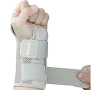 Wrist Brace for Carpal Tunnel Pain Relief, Wrist Support Splint for Women Men,Sprain, Repetitive Strain, Adjustable Hand Brace for Sleeping Fits Right Left Hand for Arthritis (Khaki, Left Hand, S/M)