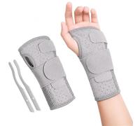 Wrist Brace for Carpal Tunnel Relief Night Sleep Support Splint with Compression Sleeve Adjustable Straps for Wrist Pain Arthritis Tendonitis RSI and Sports(Right,S)