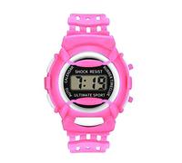 Wrist Digital Analog LED Sport Girls Children Watch Electronic Kid's Watch Little Girl Watches 7-10 (Pink, One Size)