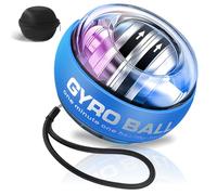 Wrist Gyro Ball Self-Starting - Trainer Powerball with Colourful LED Lights Protective Case - Hand Grip Strength Trainer Ball Power Balls for Strengthen Arms, Fingers, Wrist Bones and Muscles (Blue)