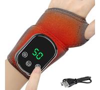 Wrist Heating Pad - Cordless Wriist Heaating Pad, Cordless Hand Massager for and | Red Light Heated Wrist and Masssager | Heated Wrrist Brace with Vibration