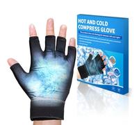 Wrist Ice Pack Wrap, Flexible Gel Hand Ice Glove, Hot Cold Therapy, Adjustable Strap for Pain Relief of Carpal Tunnel, Arthritis, Swelling & Bruises