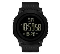 Wrist LED Luxury Analog Sport Digital Waterproof Watch Men Men's Watch Rose Fitness Watch (Black, One Size)