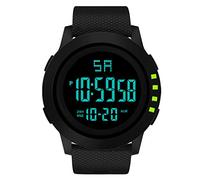 Wrist LED Luxury Analog Sport Digital Waterproof Watch Men Men's Watch Rose Fitness Watch (Green, One Size)