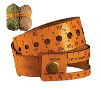 Wrist Measuring Tape - 17.72 Inches Tool for Accurate Measurements, Multifunctional Leather Band with Metric & Inch Scale, Sturyd Design, Handy Ruler, Tape Accessory for Tailors, Knitters