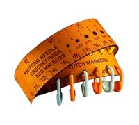 Wrist Measuring Tape - 18Inch Leather Band, Soft Flexible Strap, Metric Imperial Scale | Wearable Measuring Tool for Knitters Tailors Seamstress Gym Trainers Bodybuilders Sewing Crafting Exercise