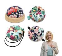 Wrist Pin Cushion, 4 Pcs Adorable Pumpkin-shape Pincushion Kit Affordable Pin Cushion for Sewing Machine Hand Store Needle Pins