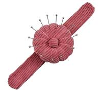 Wrist Pin Cushion - 8.46in Flannel Needle Holder, Wearable Pumpkin Style Support, Practical Quilting Accessory | Embroidery Project Management, Handcraft Studio Work, Adult Art Class, Sewing Kit