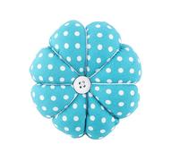 Wrist Pin Cushion Sewing Pin Cushion Holder Wrist Strap, Pumpkin Shaped with Useful During Needlework Time, A Sewing and Quilting Enthusiasts (Blue)