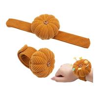 Wrist Pin Holder - Total Length 22 cm | Pin Holder with Bracelet Pumpkin Shape Adjustable Elastic Support | Sewing Accessory and Quilting Cushion for Pins and Needles