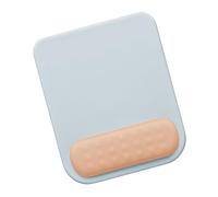 Wrist Protector Mouse Pad, Wrist Mouse Pad Ergonomic Silicone Polyurethane Fiber Square Shaped for School for Home (Light Blue Khaki)