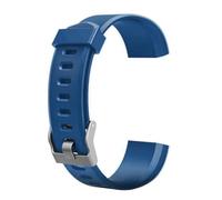 Wrist Replacement Replacement Very Fit Watch Fitness for ID115 Fitness 5 Color Strap Wristband Activity Big and Tall Watches Large Wrist Men (Navy, One Size)