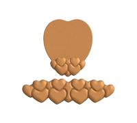 Wrist Rest 1 Set Heart Shape Mouse Pad with Gel Filled Wrist Rest - Ergonomic Keyboard Support Non-Slip(Earth-Yellow)