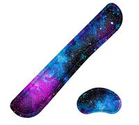 Wrist Rest for Computer Keyboard and Mouse Pad Support Memory Foam Set Ergonomic Lightweight Anti-Skid Wrist Cushion for Office Gaming Laptop Mac (MPH-KM39)