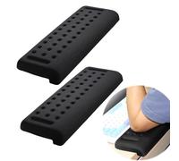 Wrist Rest Keyboard, Pack of 2 L-Shaped Desk EdgeRest, Padded Memory Foam Plam & Wrist & Forearm & Elbow Comfort Support, Palm Rest for Office, Computer, Laptop, Mac