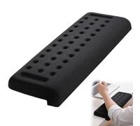 Wrist Rest, L-Shaped Memory Foam Elbow Support Pad for Gaming Desk Accessories, Office Home, Desk Arm Rest for Corner Desk, Comfortable and Durable (30x10x2 cm Black)