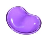 Wrist Rest Silicone Heart-Shaped Computer Mouse Wrist Pad 3D Wavy Comfort Gel Hand Rests Support Cushion 601B(Purple)