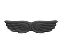 Wrist Rest Wings Shaped Keyboard Mouse Wrist Rest Memory Foam Anti-Slip Silicone Ergonomic Guard Table Mat Pad Set(Black)