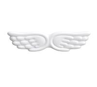 Wrist Rest Wings Shaped Keyboard Mouse Wrist Rest Memory Foam Anti-Slip Silicone Ergonomic Guard Table Mat Pad Set(White)