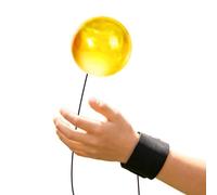 Wrist Return Ball Return Rubber Bounce - Rebound Training - Practice Toy | Solid Rubber Bouncy Sphere Attached To Adjustable Wrist Strap With Elastic Cord | Catcher | Gear For Sports Indoor