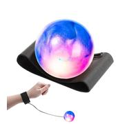 Wrist Return Ball Return Rubber Bounce - Rebound Training - Practice Toy | Solid Rubber Bouncy Sphere Attached To Adjustable Wrist Strap With Elastic Cord | Catcher | Gear For Sports Indoor