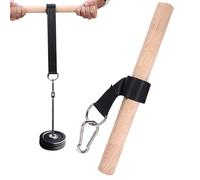 Wrist Roller | Forearm Strengthener with Wood Handle | Forearm Exerciser | Heavy-Duty Strengthening Equipment for Hand Arm Muscle Joint Training Fitness Boxing Lifting Recovery