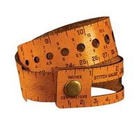 Wrist Ruler & Project Bag Dual-Scale Design for Crafter Crocheter (Orange)