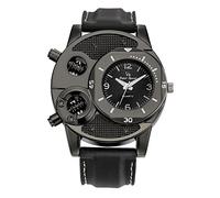 Wrist Stopwatch Men Students Fashion Thin Gel 1PCS Silica Sports Men's Watch Quartz Men's Watch Hiking Altimeter (Black, One Size)