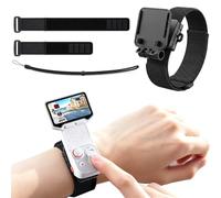 Wrist Strap Mount for Insta360 Luna Ultra/Pro Detachable Touchscreen, Secure Hands-Free Remote Control Bracket with Adjustable Wristband & Neck Lanyard, Action Camera Shooting Accessory