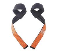 wrist straps weightlifting 1 Pair Silica Gel Non-Slip Lifting Straps For Weightlifting,Gym Non-slip Powerlifting,Strength Training Belts(Orange)