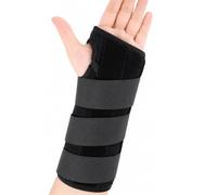 Wrist Support Brace for Carpal Tunnel Syndrome Relief Night Splint with Steel Strip for Arthritis Tendonitis RSI Sprains Adjustable Compression Strap Men Women(Left,S)