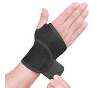 Wrist Support Brace, Hand Support, Adjustable Wrist Wrap Strap for Fitness, Weightlifting, Tendonitis, Carpal Tunnel Arthritis, Joint Pain Relief, Wrist Tendonitis - Fits Right and Left Hand (Black)