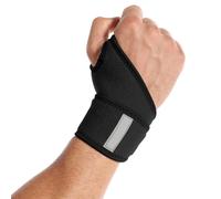 Wrist Support for Pain Relief, Ergonomic Design Silicone & Fleece Wrist Brace for Carpal Tunnel, Arthritis, and Tendinitis, Breathable Fabric Compress