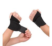 Wrist Supports 1Pair, Wrist Straps Right&Left Hand, Wrist Compression Support for Fitness, Wrist Braces for Gym, Breathable Adjustable for Weightlifting