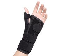 Wrist Thumb Spica Support Brace, Carpal Tunnel Wrist Splint, Night Sleep Wrist Thumb Stabilizer for De Quervain's Tenosynovitis, Tendonitis, Arthritis, Trigger Thumb, Sprain, Fits Women and Men
