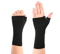 Wrist Thumb Support Gloves for Arthritis Carpal Tunnel Sprain Strain Tendonitis Recovery Women Men Injury Care Brace Compression Hand Mitten for Sports Rock Climbing Joint Pain Relief (Black, XL)
