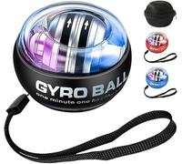 Wrist Trainer Ball,Gyro Ball,Vital Wrist Ball,Auto-Start Wrist Strengthener Exerciser Gyroscopic Forearm Exerciser, Enhance Grip Strength,Hand Strengthening Devices, Adjustable Resistance-Black