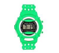 Wrist Watch Digital Analog Electronic Children Sport Girls Kid's Watch Girls Learning Watch (Green, One Size)