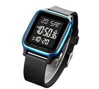 Wrist Watch for Men | Adjustable Strap | Fashion Square Wrist Watch | For Casual Occasions Elegant Birthdays Christmas New Year Dates Commuting Business Travel and V, blue, riferimento alla
