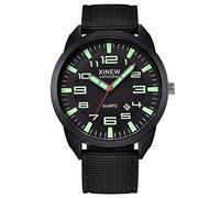 Wrist Watch Quartz Steel Sports Analog Outdoor Stainless Date Mens Men's Watch Small Mens Watch (A, One Size)