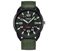 Wrist Watch Quartz Steel Sports Analog Outdoor Stainless Date Mens Men's Watch Small Mens Watch (C, One Size)