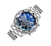 Wrist Watches for Man,Analog Stainless Steel Jewelry | Fashion Metal Work Hand Watches - for Party Travel Birthday Wedding Date Office Events Casual Daily Holiday Father's Day Dad