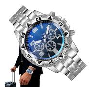 Wrist Watches for Man,Stainless Steel Fashion Accessories - Fashion Metal Work Hand Watches - for Party Wedding Birthday Date Office Events Casual Holiday Daily Father's Day Dad Boyfriends